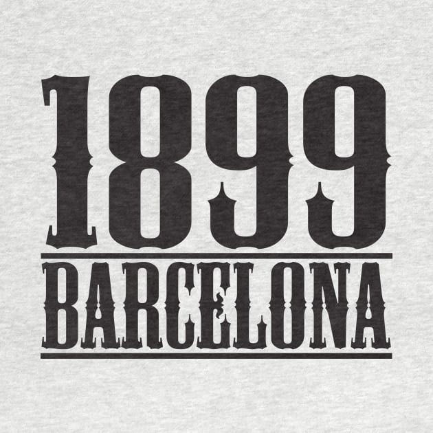 FC Barcelona 1899 Retro Football T-Shirt by pugkung0073